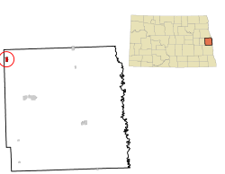 Location of Hatton, North Dakota