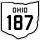 State Route 187 marker