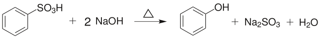 由苯磺酸的碱熔制取苯酚