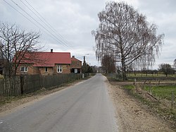 View of Borsukówka in April 2010