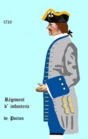 régiment de Poitou de 1720 à 1734