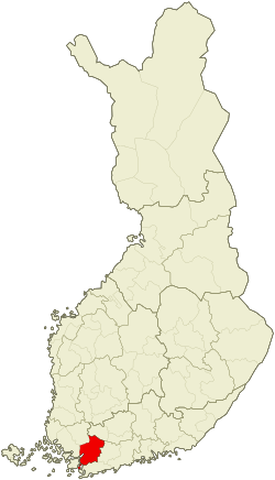 Location of Salo sub-region