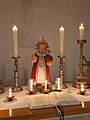 Bornkinnel auf dem Altar der Hospitalkirche St. Trinitatis in Schneeberg