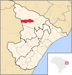 Monte Alegre de Sergipe – Mappa