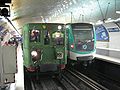 18 septembre 2006 100 ans de métro de Paris: une Sprague-Thomson rencontre un MF 2000