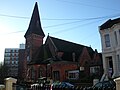 St Luke's Church, at 64 Old Shoreham Road, was built in 1875. The eastern side, on Stanford Road, is shown here.