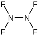 Struktur von Stickstoff(II)-fluorid