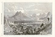 "The Queen's View, Lake of Lucerne, from the Pension Wallis by Collingwood Smith." The Illustrated London News, 1869