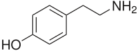 Struttura molecolare della tiramina