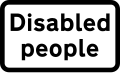 Disabled pedestrians. "Disabled" may be varied to "Blind"
