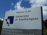 The University of Southampton dolphin logo used between 1990 and 2008.