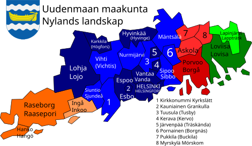 ウーシマー県の基礎自治体