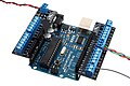 Screw-terminal breakout shield in a wing-type format