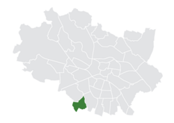 Location of Klecina within Wrocław