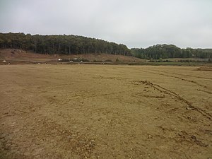 Terrassements du chantier au 2 novembre 2014.