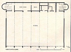 Floorplan, 3rd to 5th floors