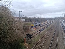 56103 parked on a siding near Aylesbury Station in December, 2024