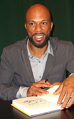 Photo of rapper Common at a book signing in 2011.