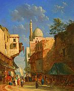 The Bazaar, by Alexandre Defaux, 1856
