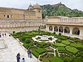 Image 62Hindu Rajput-style courtyard garden at Amer Fort. (from History of gardening)