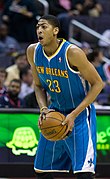 Anthony Davis, the first pick in the draft, in his rookie season for the New Orleans Hornets