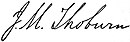 James Mills Thoburn's signature