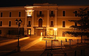 Ballajá Barracks in Old San Juan at night