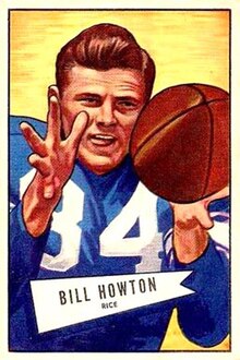 Howton's Bowman trading card