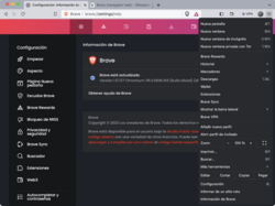 Brave 1.57.57 en macOS en castellano