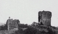 Ruines du château des Angles vers 1890-1900