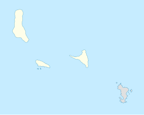 Map showing the location of Pointes et plages de Saziley et Charifou