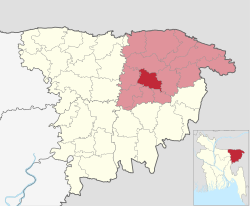 Location of Dakshin Surma