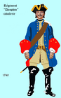 régiment de Dauphin-cavalerie de 1740 à 1757