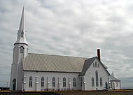 Église Saint-Pierre, à Lavernière (Étang-du-Nord), sur l'île du Cap-aux-Meules