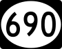 Highway 690 marker
