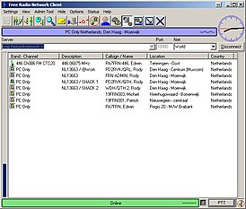 Скриншот программы Free Radio Network