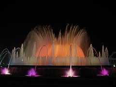 La fontaine magique de Montjuïc, œuvre de Carles Buïgas.