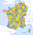 Les départements en 1801