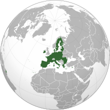 Location of the European Union