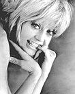 Black-and-white publicity photo of Goldie Hawn.