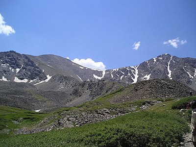 27. Grays Peak is the highest peak of the Front Range and the tenth highest peak of the Rocky Mountains.