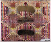 I see black light (Victor Hugo), 2016 שמן, לטרסט ומסקינטייפ על בד