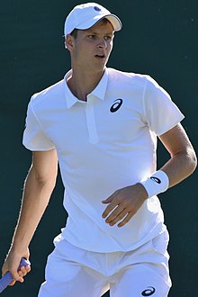 Hurkacz en el Campeonato de Wimbledon 2018