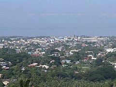 Iligan City Proper overlooking Mount Lelong