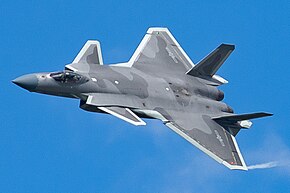 長春航空ショーでのJ-20A (2022年)