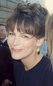 An image of Jamie Lee Curtis showing her upper body and face