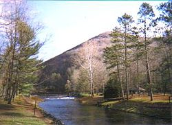 Kettle Creek passes through Ole Bull State Park in Stewardson Township.