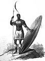 Image 9Shaka Zulu in traditional Zulu military garb (from History of South Africa)