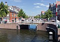 Leiden, bridge (de Alkemadebrug) across the Oude Singel