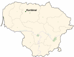 Kuršėnai – Mappa